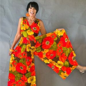 Floral Sleeveless Jumpsuit